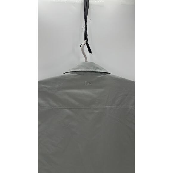 Cutter & Buck CB Gray Weather Tec Full Zip Jacket Light Gray size XL semi casual - Picture 8 of 8